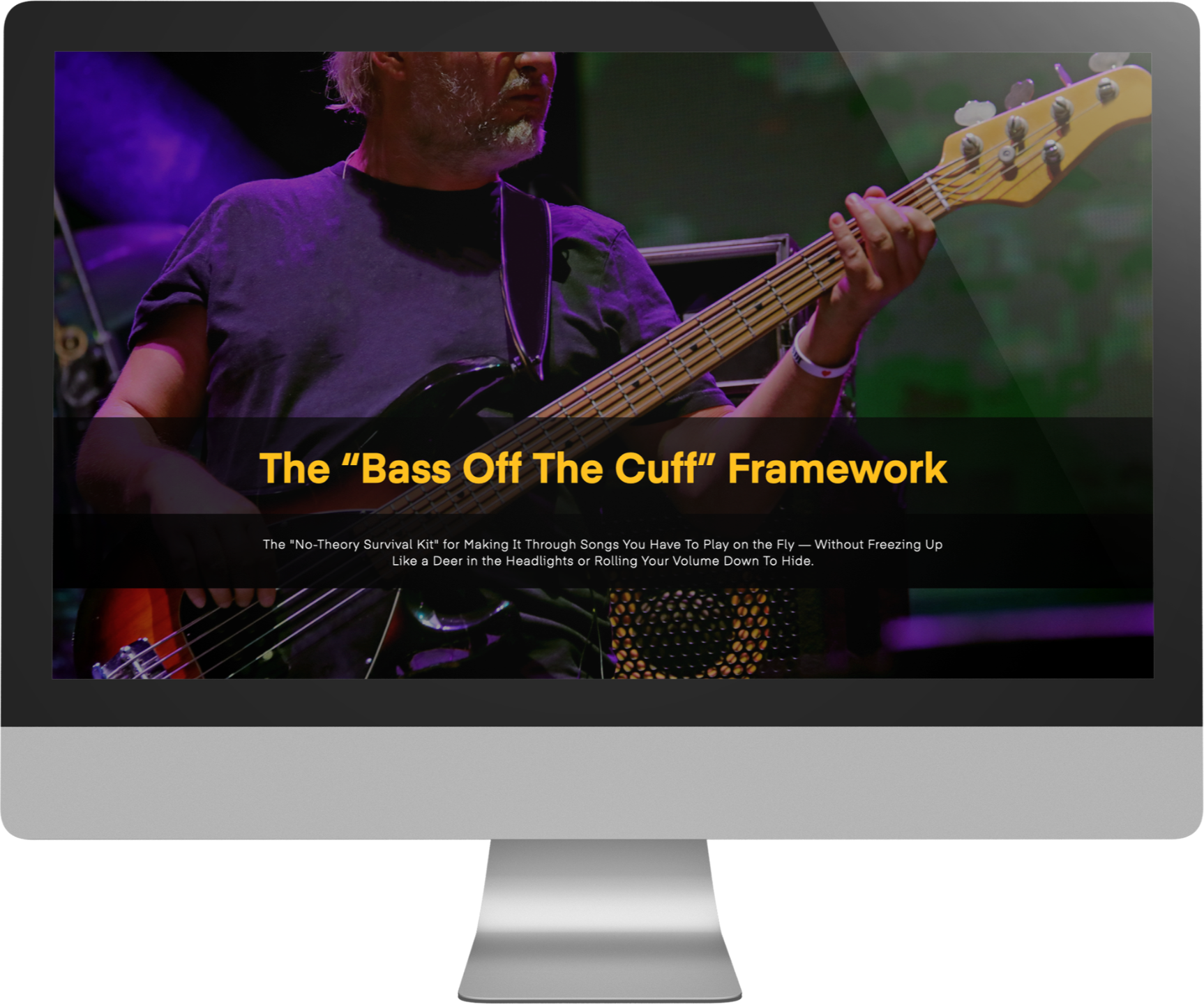 The Bass Off The Cuff Framework Mockup