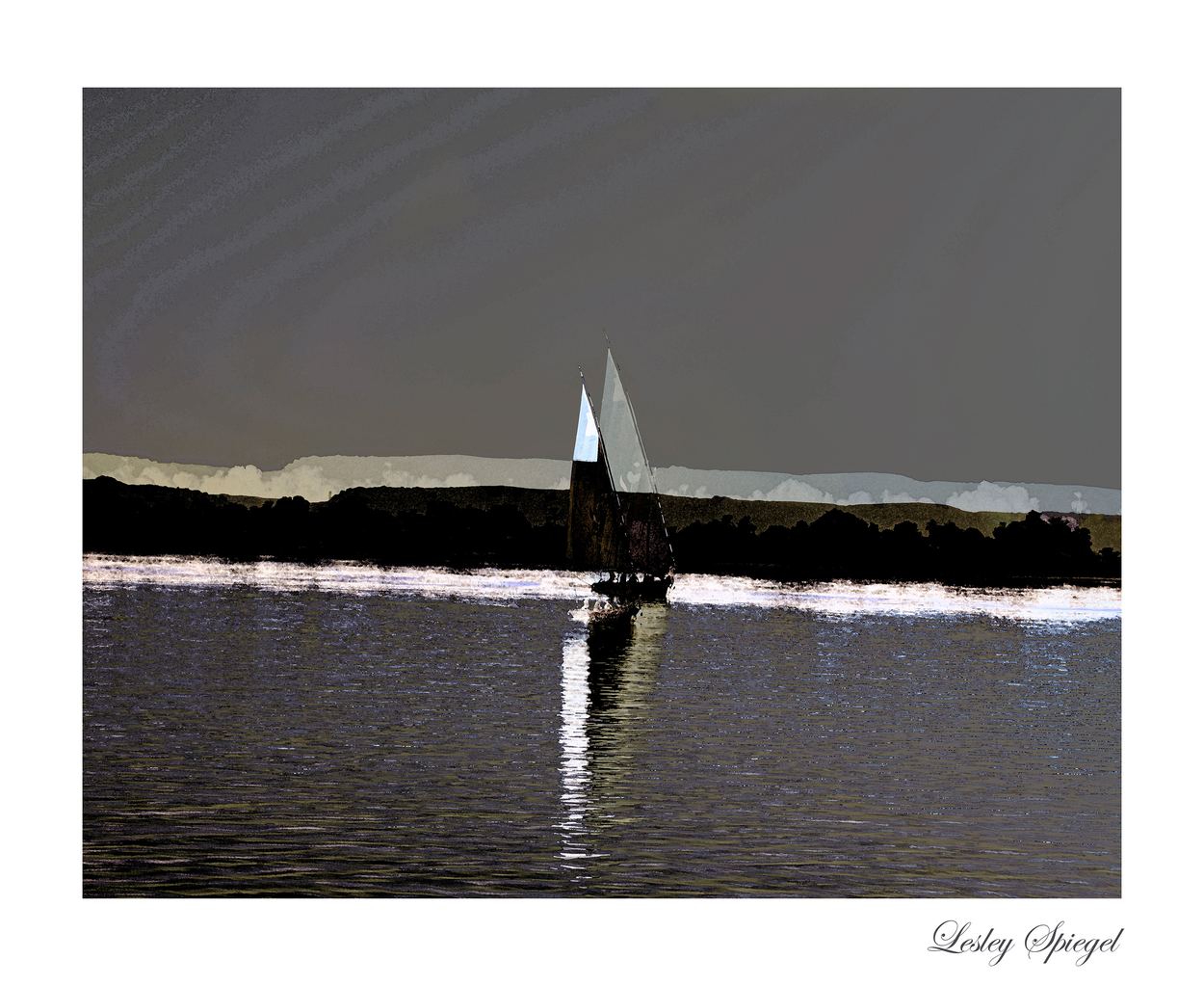 Between Light and Water, a work by Lesley Spiegel
