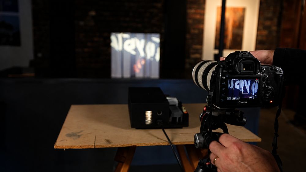 Fine art photograph made with front projection