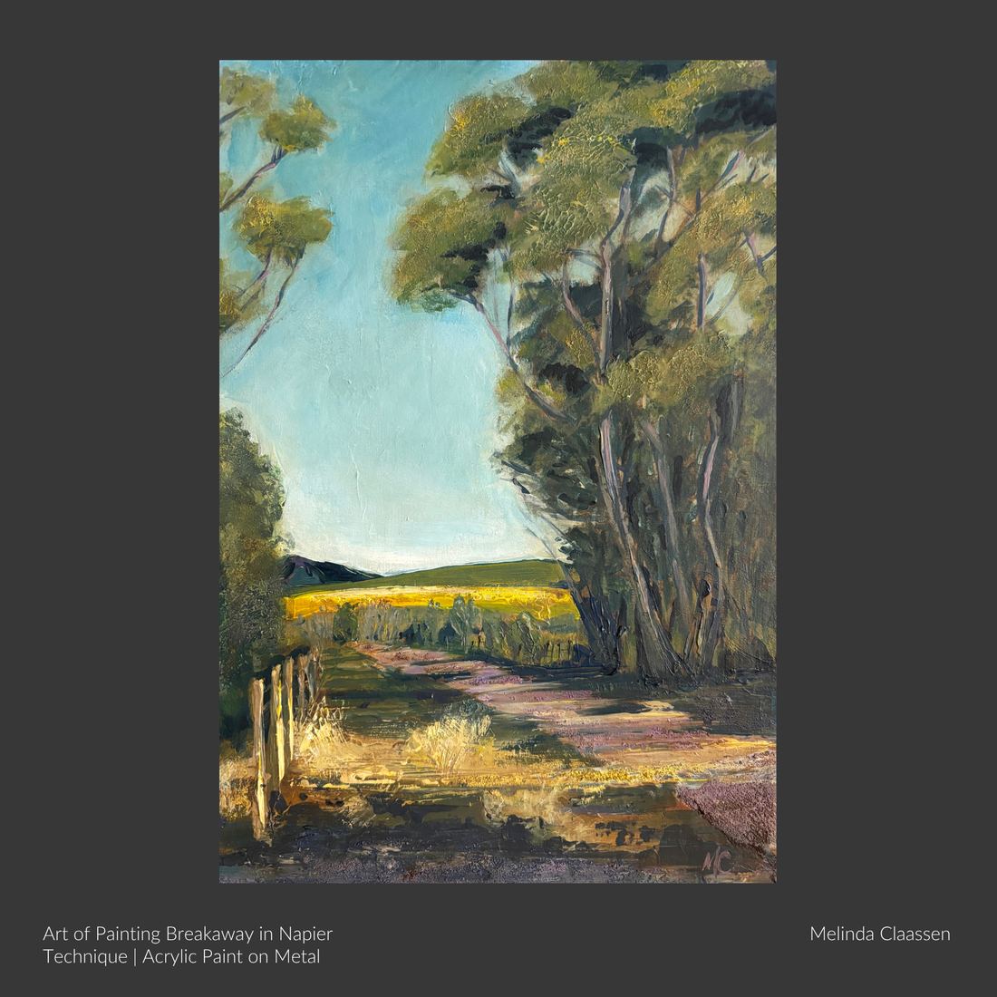 Artwork made by a student of the Art Photography Academy, captioned with the artist, the title and the technique