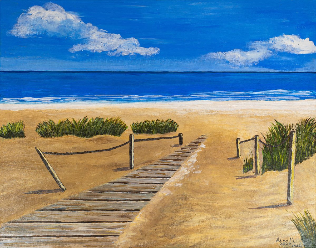 A Beautiful Seascape, a work by Alan Mason