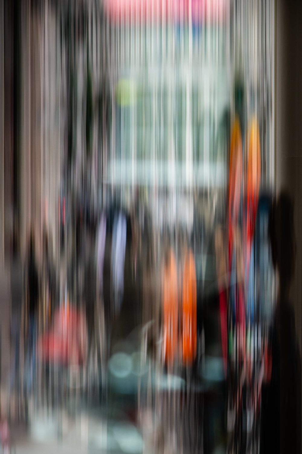 City Life 6, a crowded shopping street with orange accents and a pink sign high in the frame