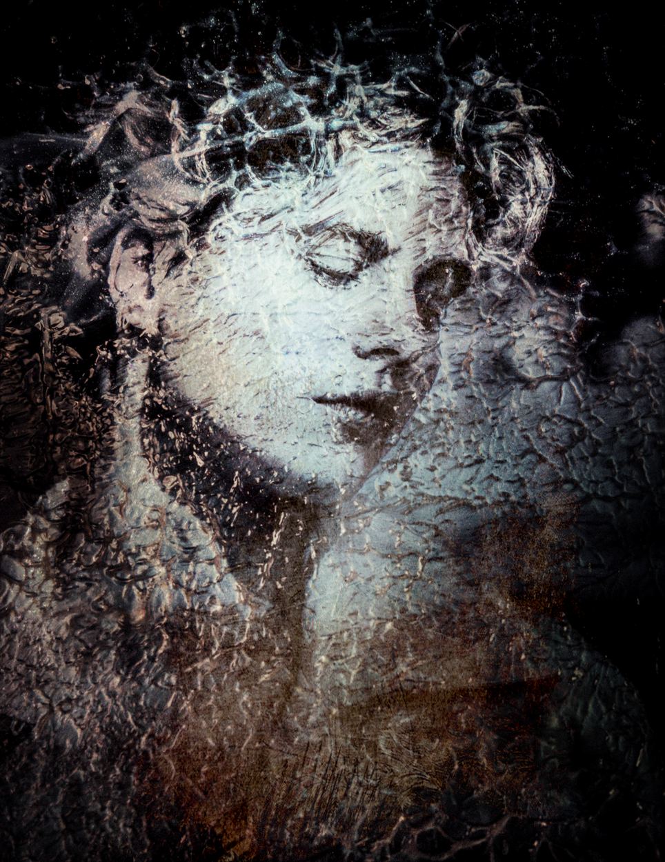 Beneath the Frozen Surface, a work by Detlev Bock