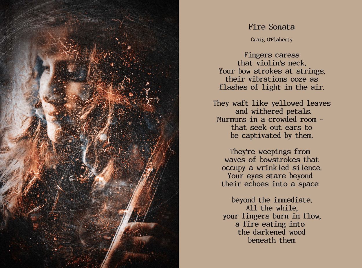 Fire Girl, a work by Craig O'Flaherty