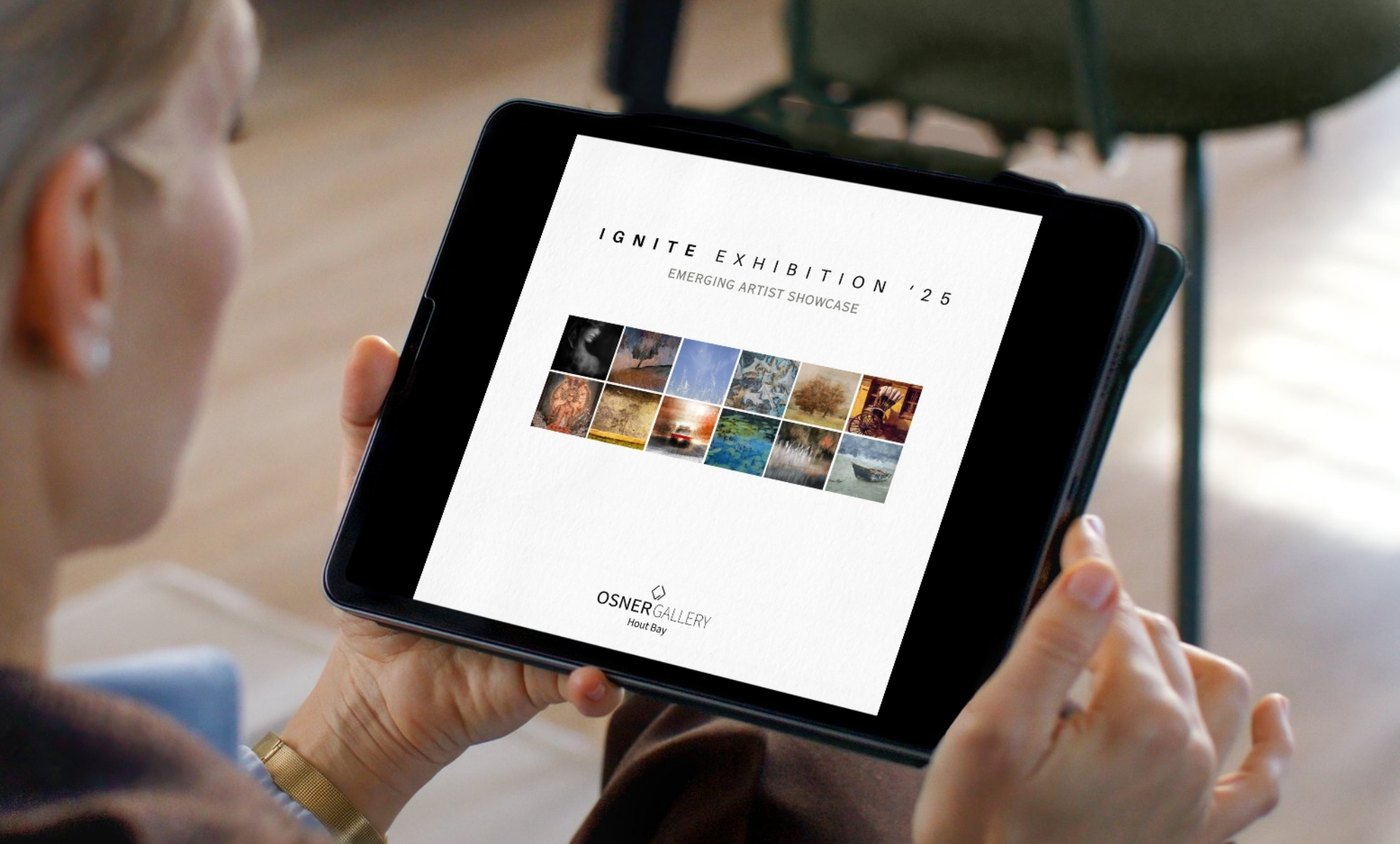 The IGNITE Exhibition 2025 catalogue, open on a tablet