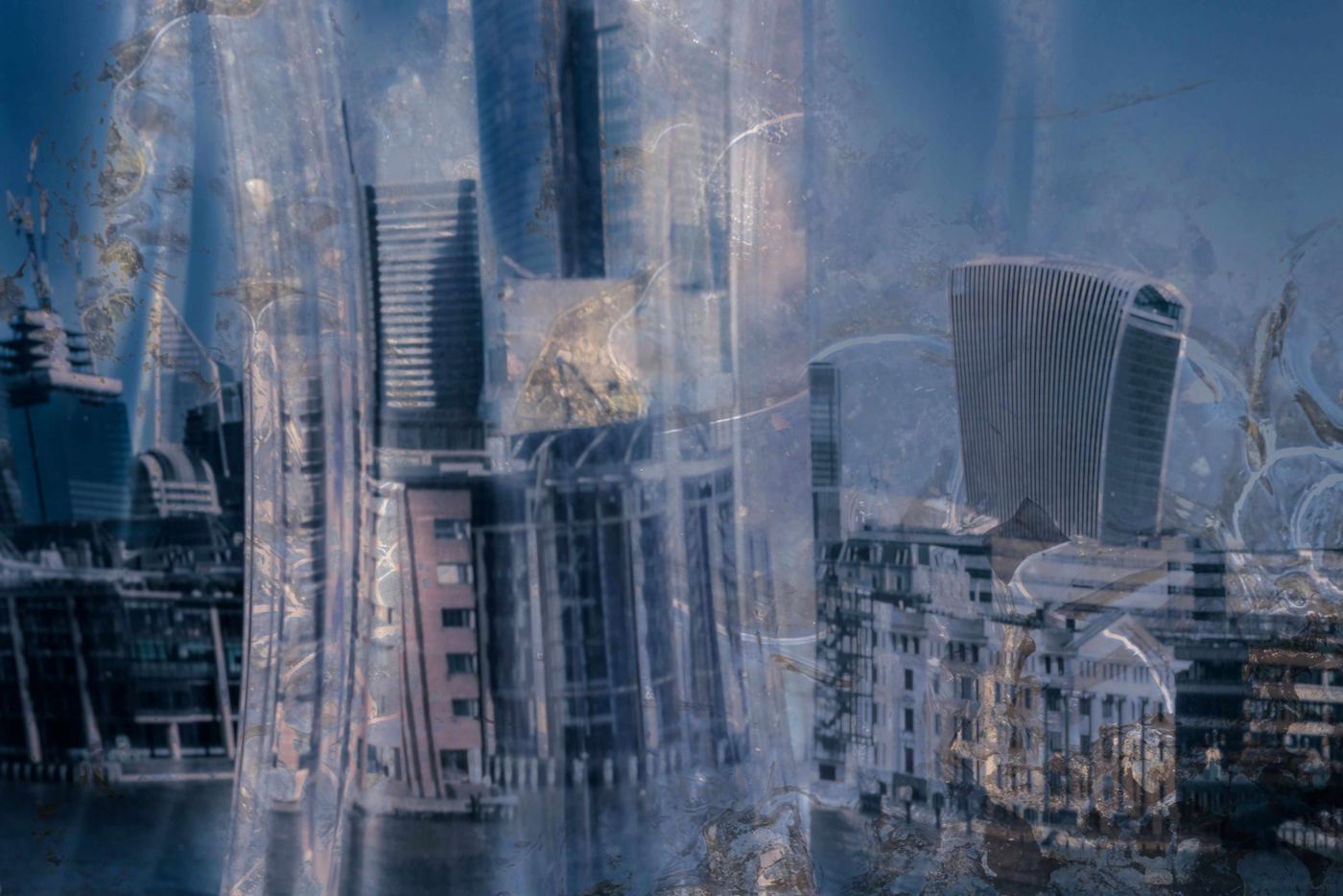 A piece made with the Refracted Impression technique by Gill Davies
