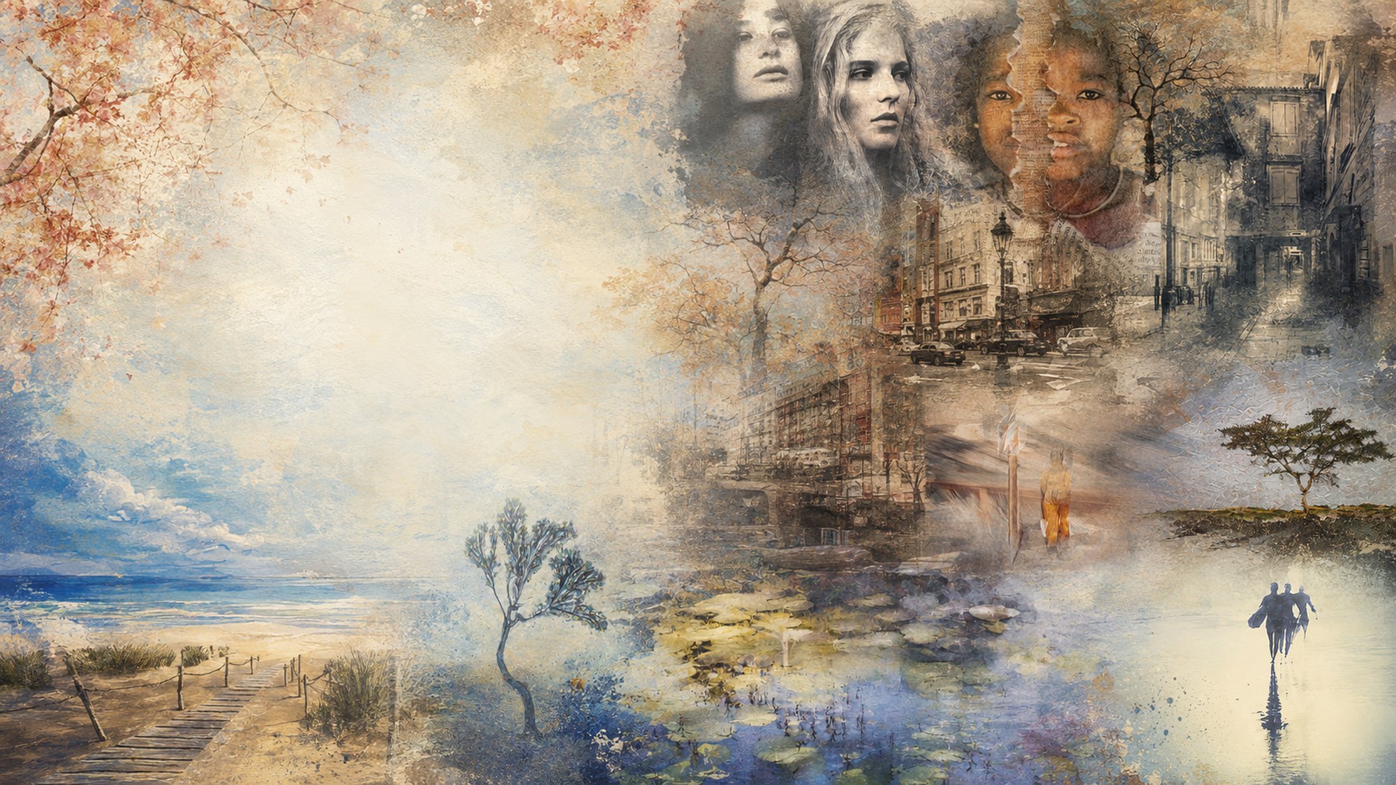 A montage of fine art photographic work made by the Academy's creative advisors