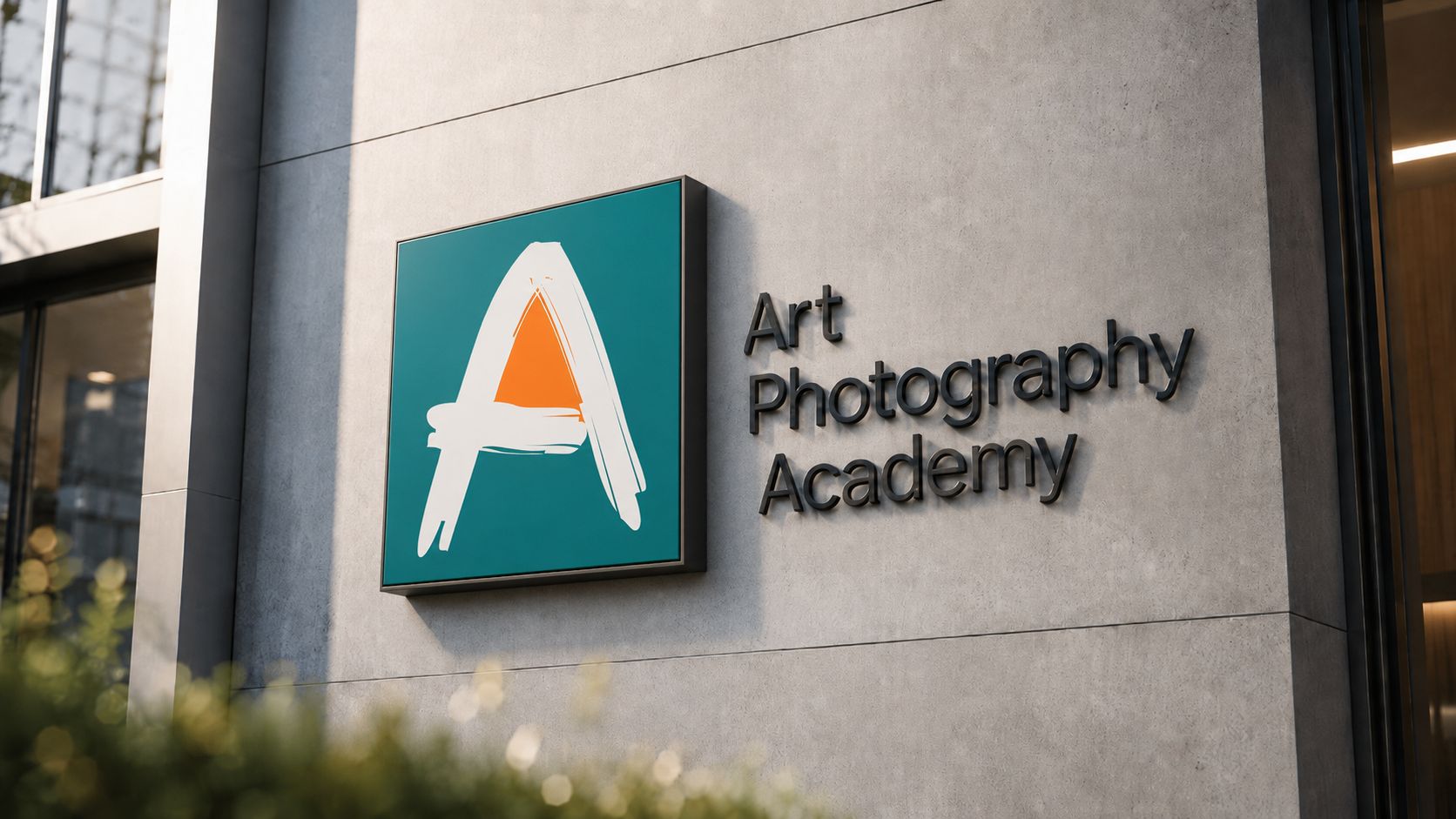 The Art Photography Academy sign on the gallery building
