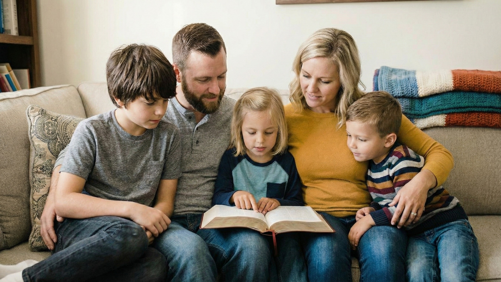 A church-connected homeschool family.