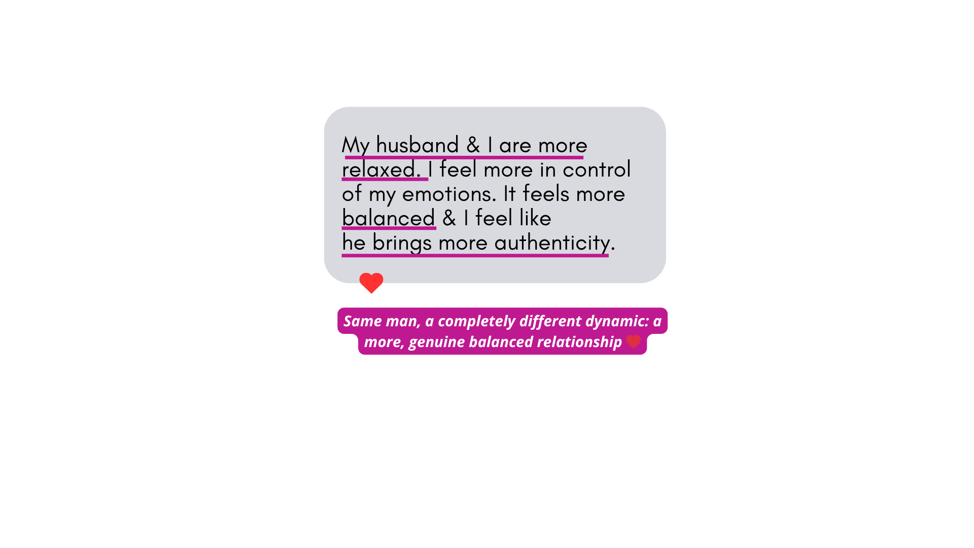 Client testimonial