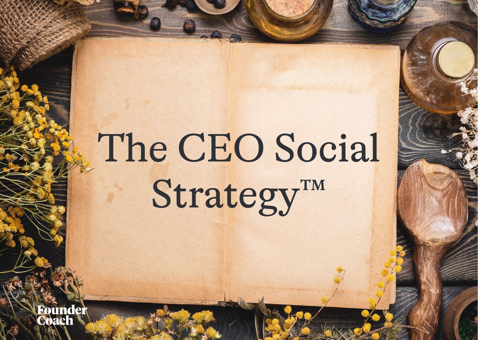 The CEO Social Strategy™ cover