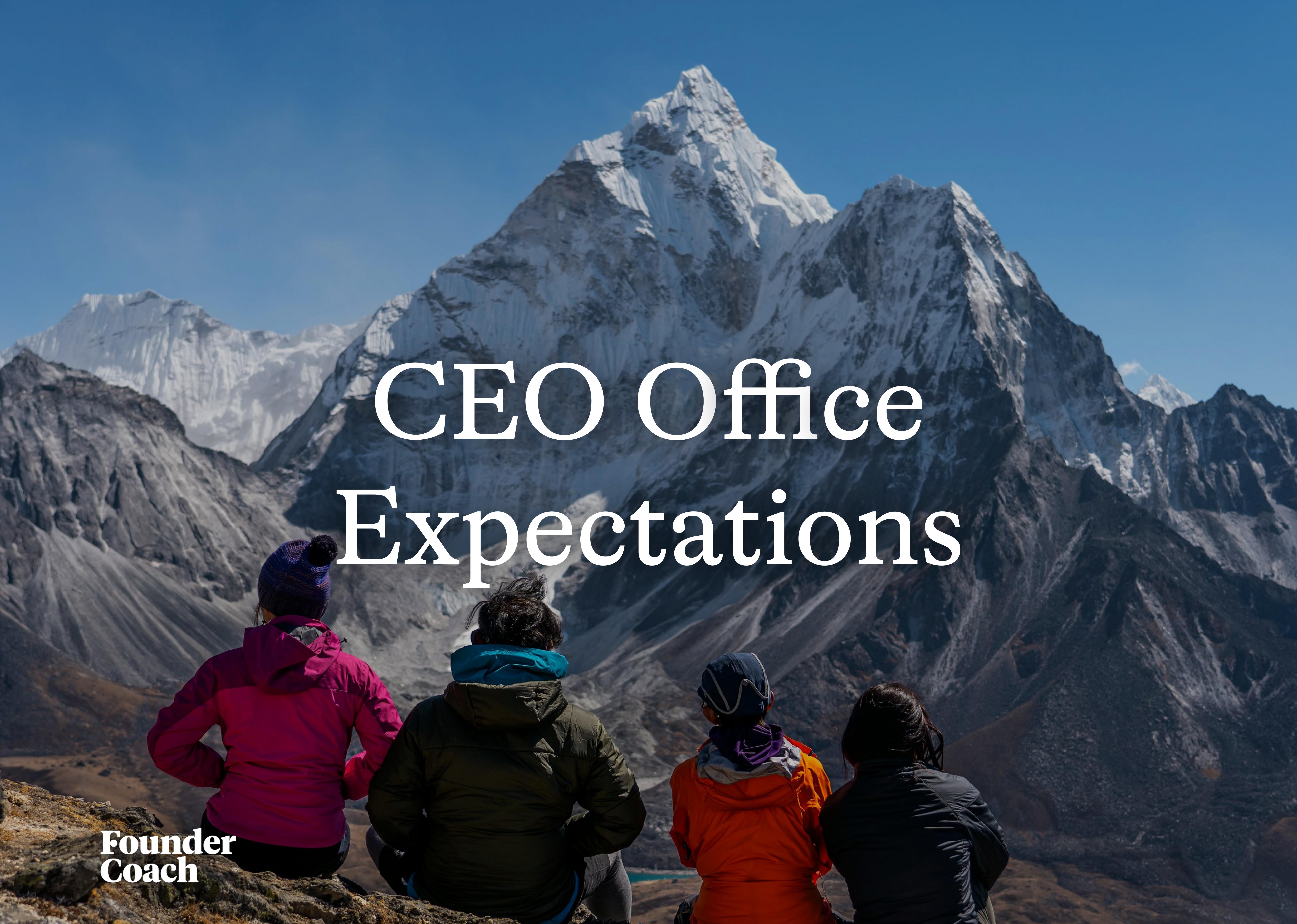 CEO Office Expectations™ cover