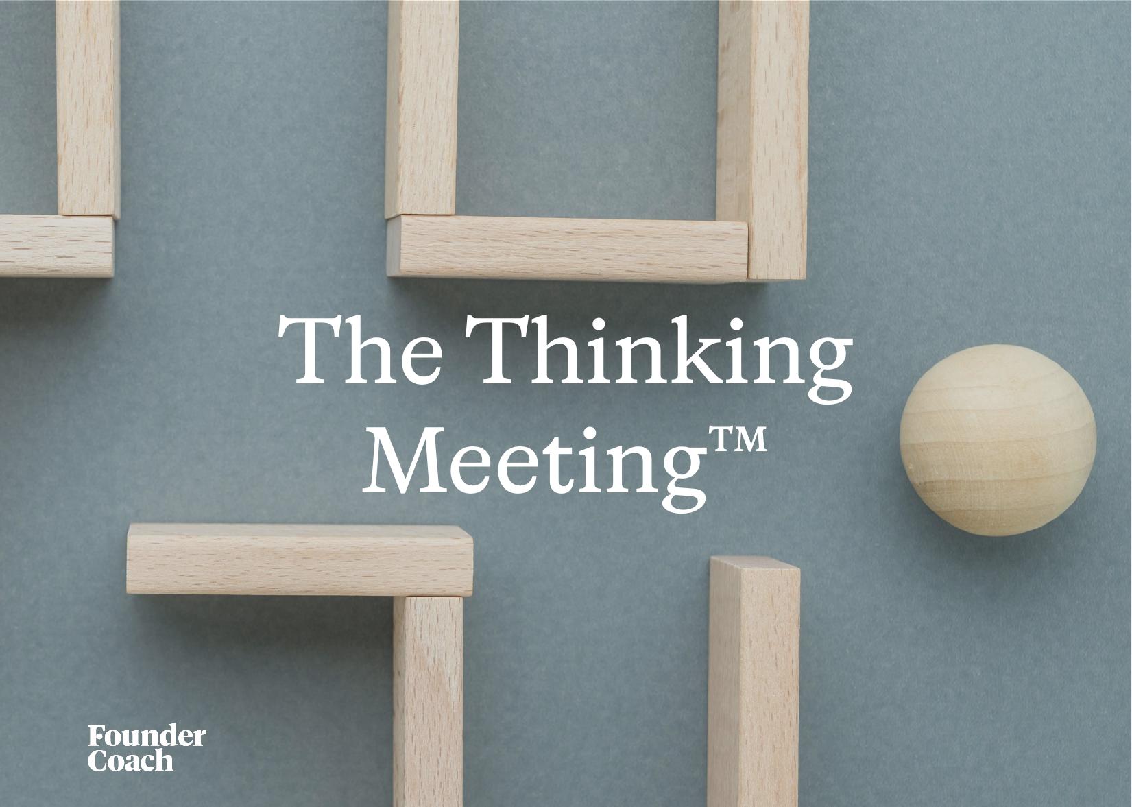The Thinking Meeting™ cover