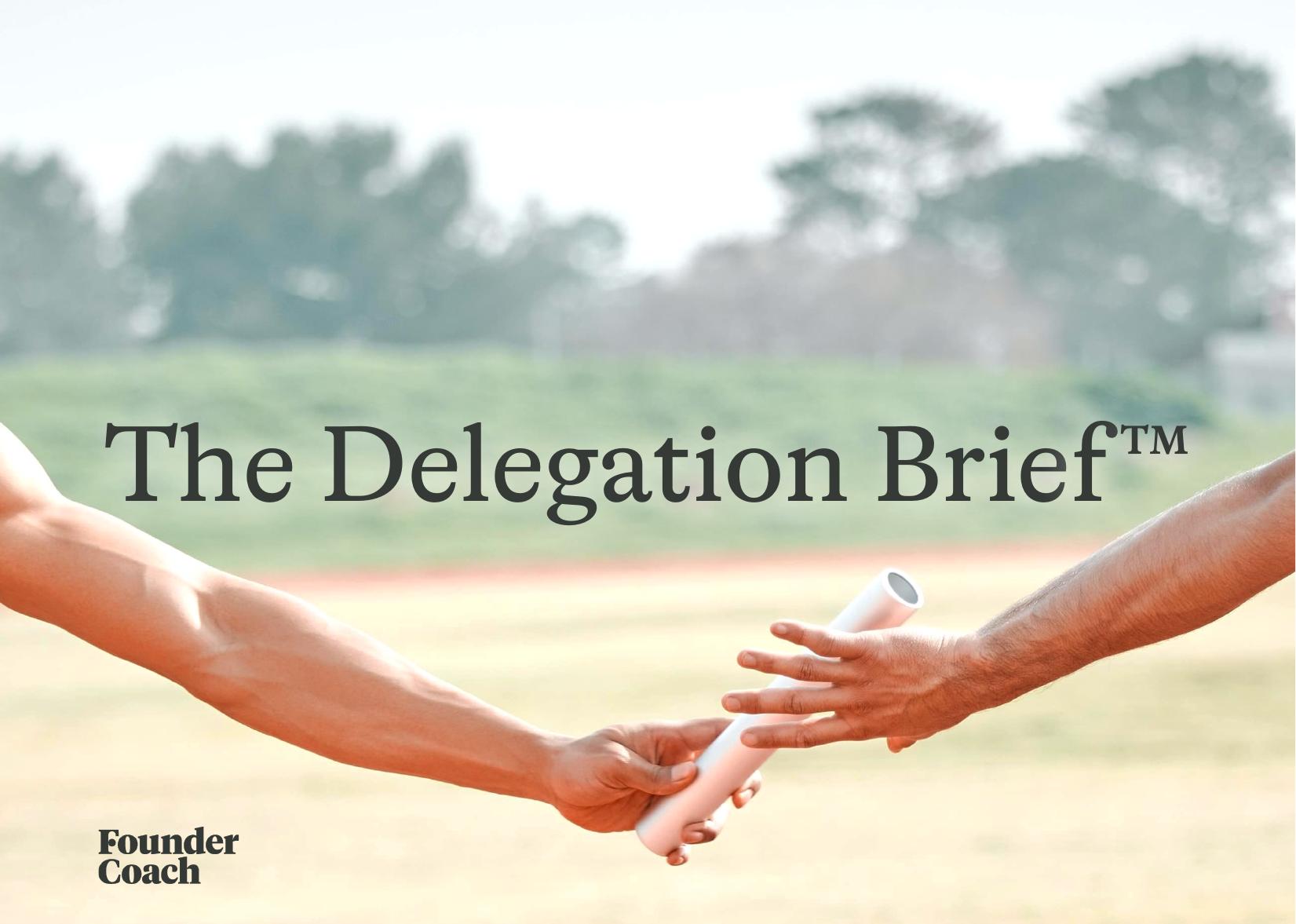 The Delegation Brief™ cover