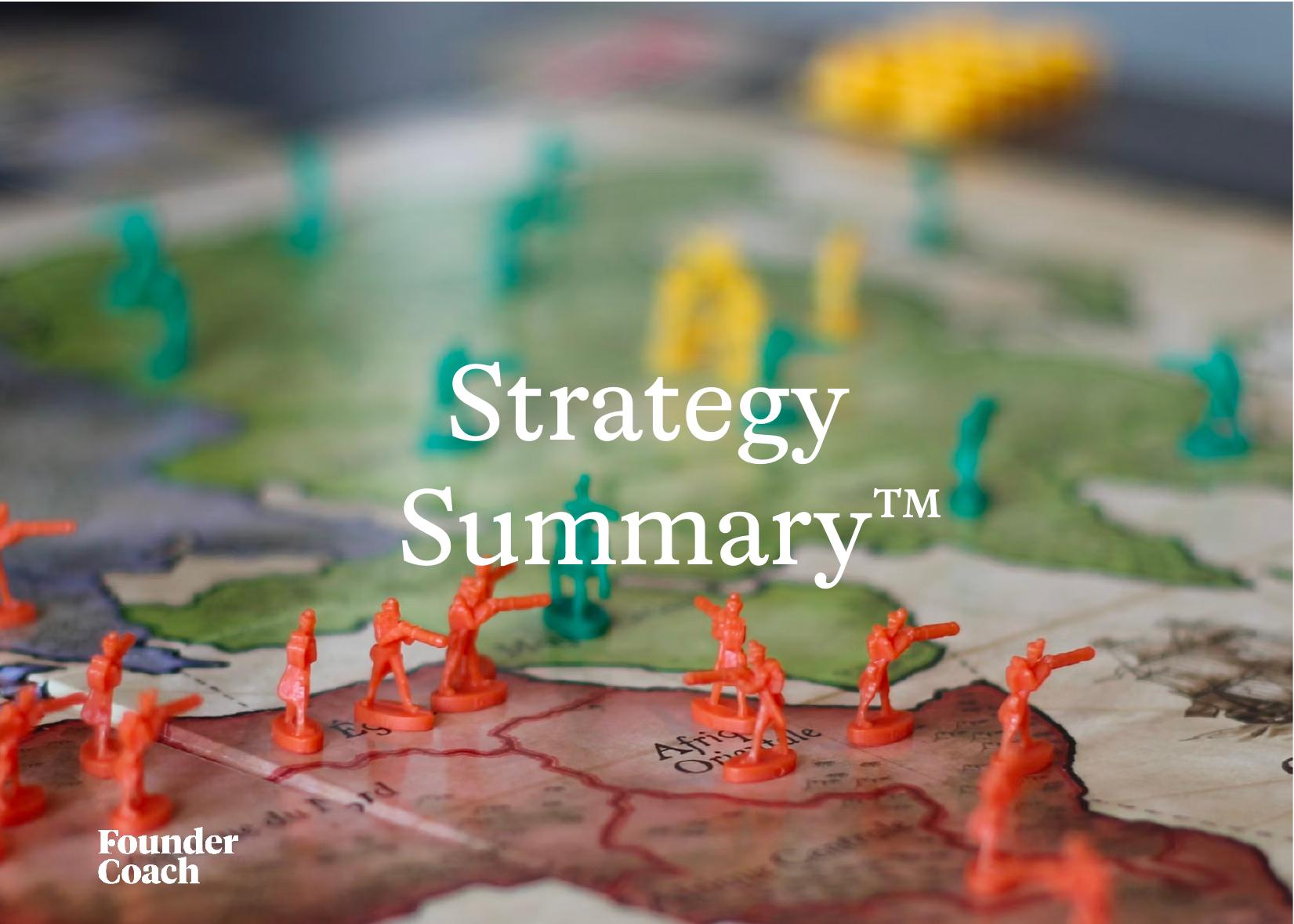 The Strategy Summary™ cover