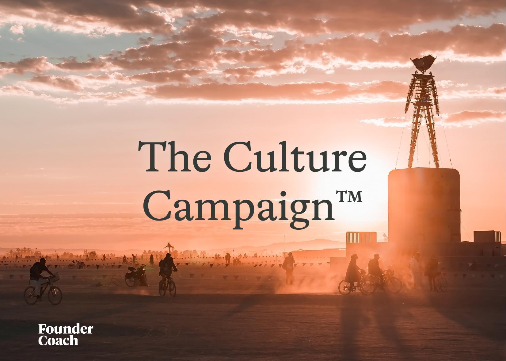 The Culture Campaign™ cover