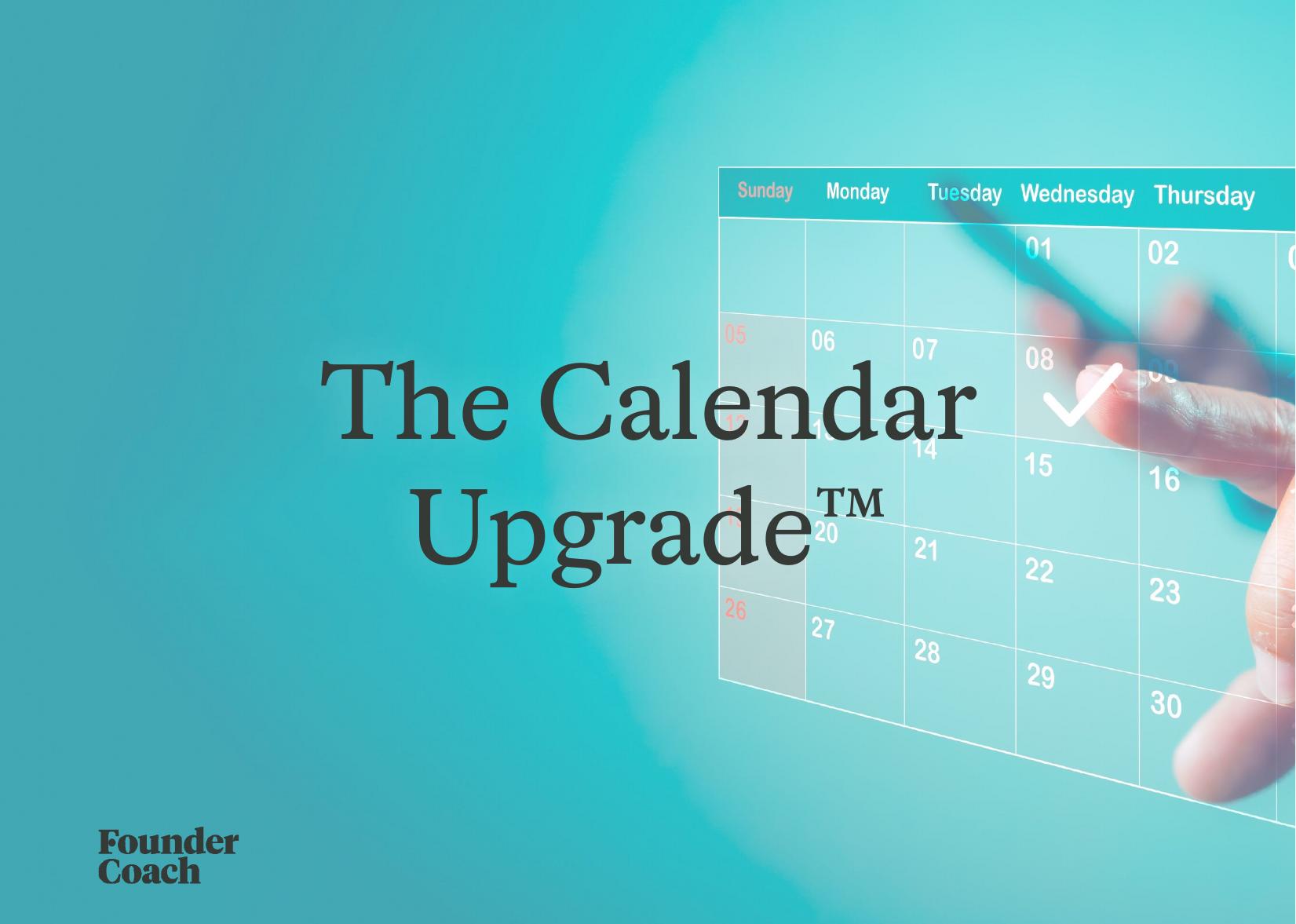 The Calendar Upgrade™ cover