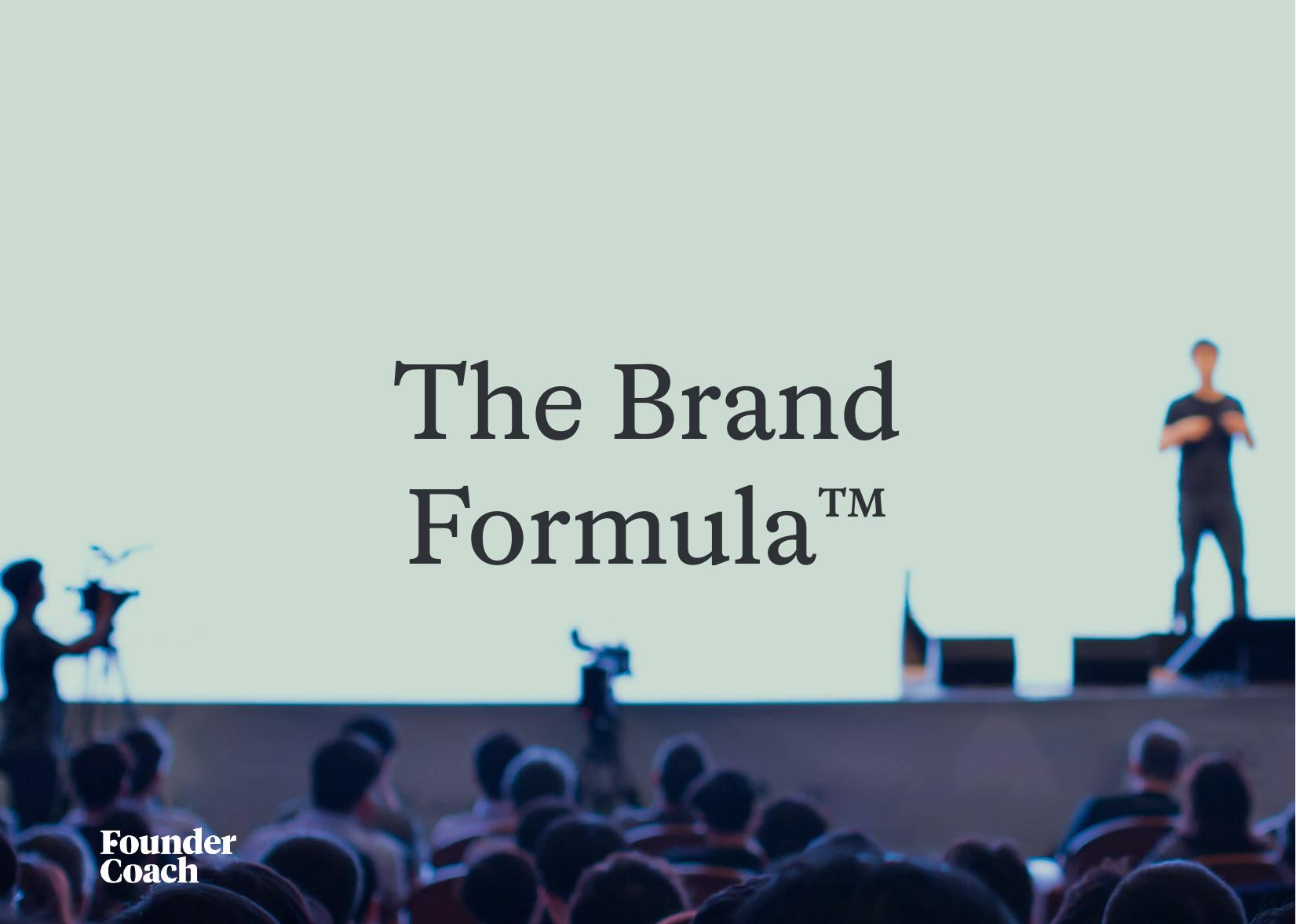 The Brand Formula™ cover