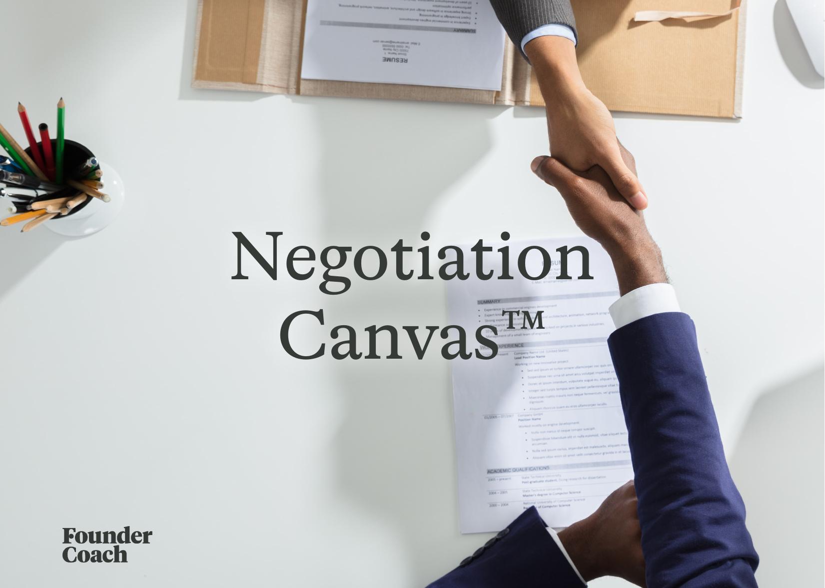The Negotiation Canvas™ cover