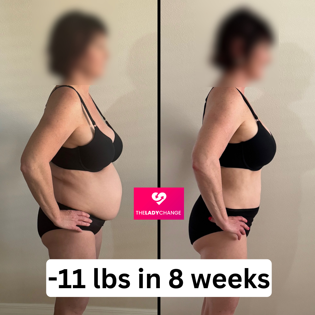 Challenge member before and after: 11 lbs in 8 weeks