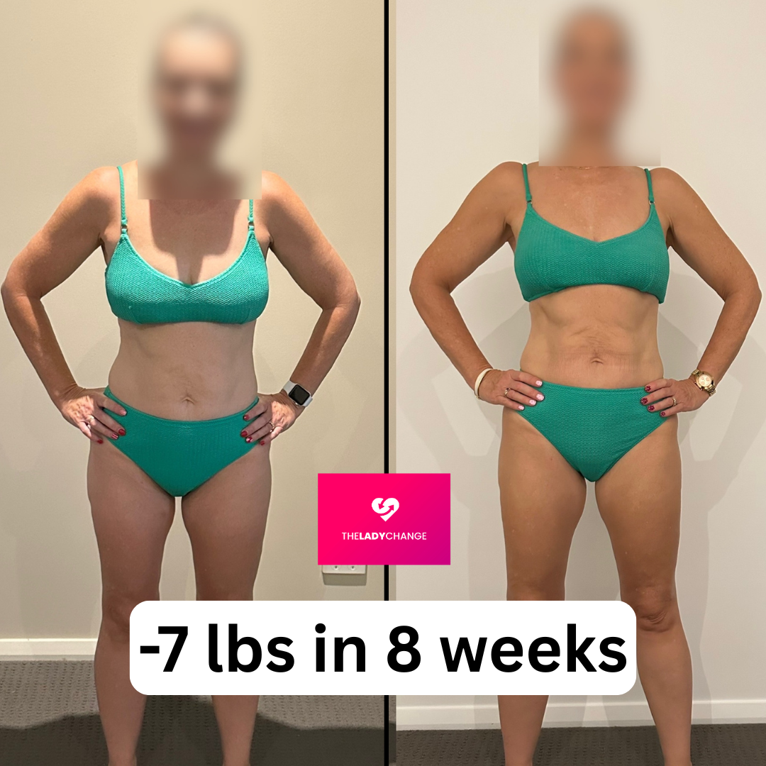 Challenge member before and after: 7 lbs in 8 weeks