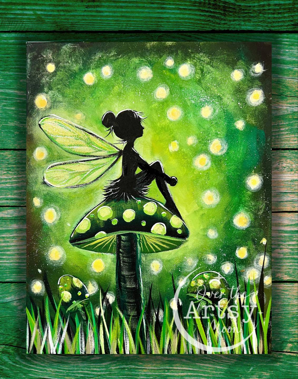 Forest Fairy acrylic painting