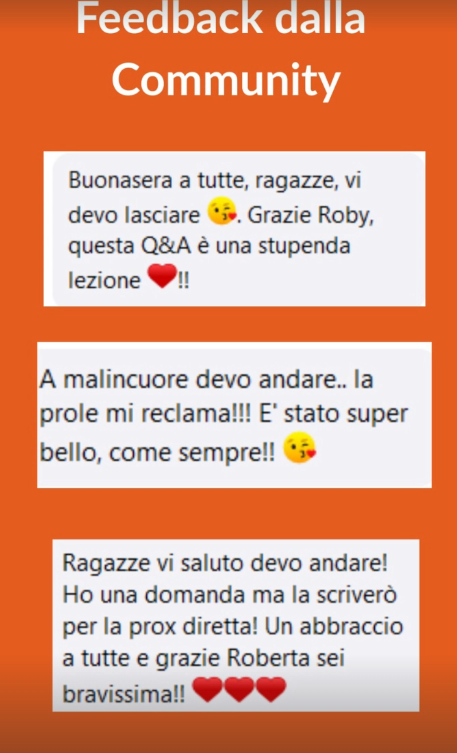 Testimonianza community 14