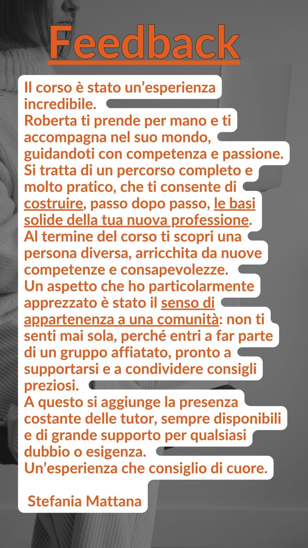 Testimonianza community 16
