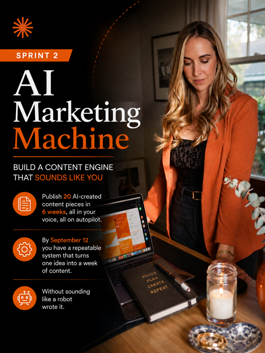The AI Marketing Machine: a content engine that scales your voice without losing it