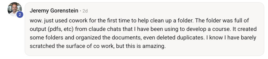 Member feedback from Club Jam