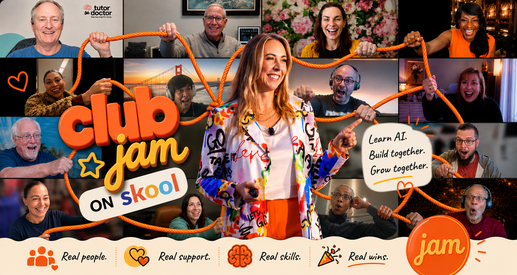 Your AI build year inside Club Jam: four Sprints, four Framework Challenges, expert guests in between