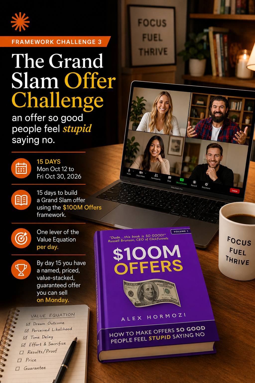 The Grand Slam Offer Challenge: build an offer so good people feel stupid saying no