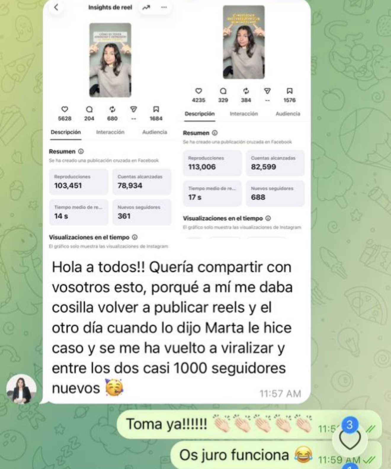 Casi 1000 seguidores nuevos