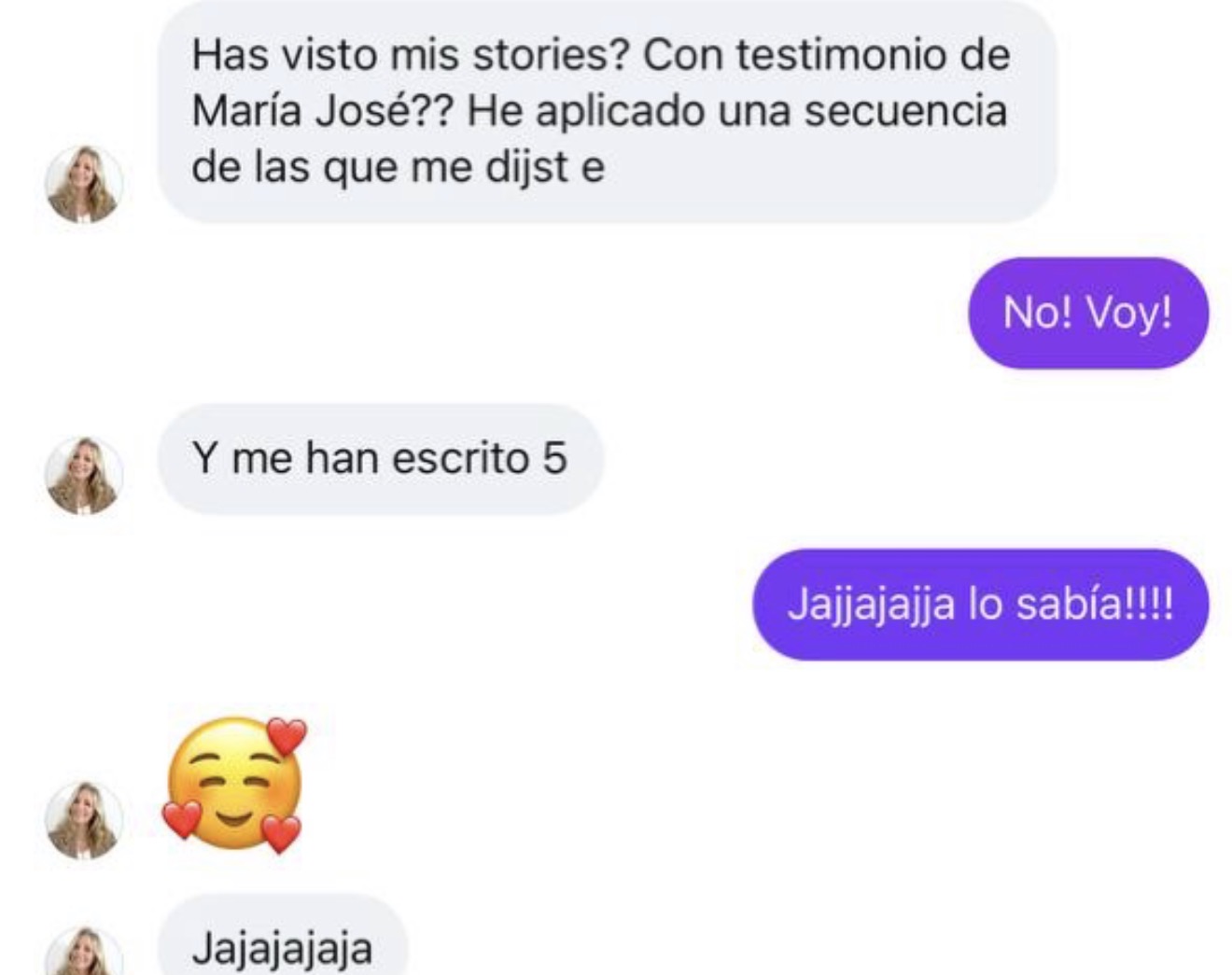 5 mensajes tras una story