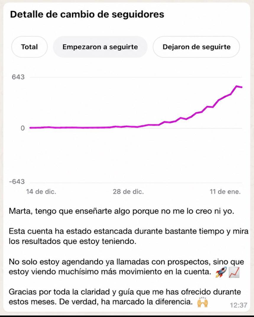 Alumno: cuenta desestancada y llamadas agendadas con prospectos