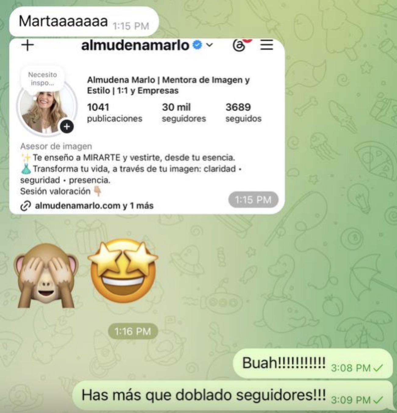 Ha doblado sus seguidores