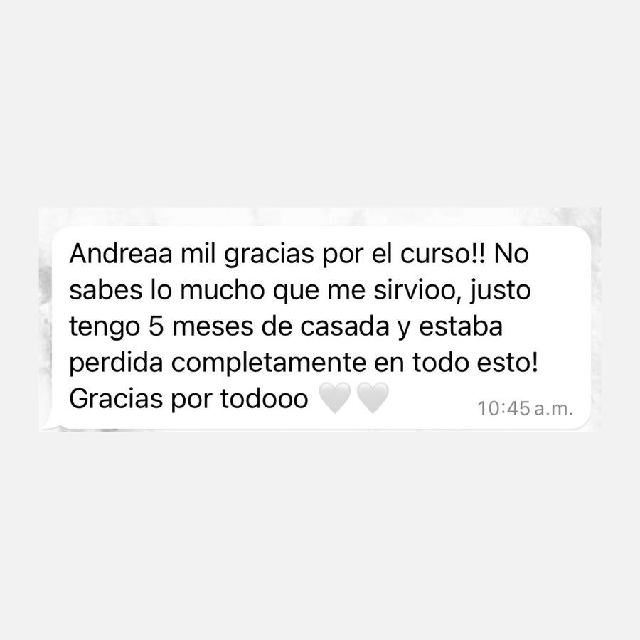 Testimonio de alumna