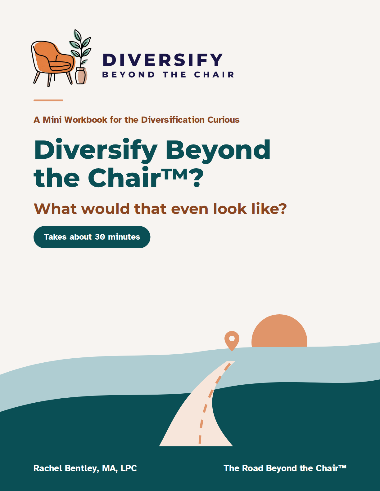 Cover of the Diversify Beyond the Chair mini workbook: What would that even look like?