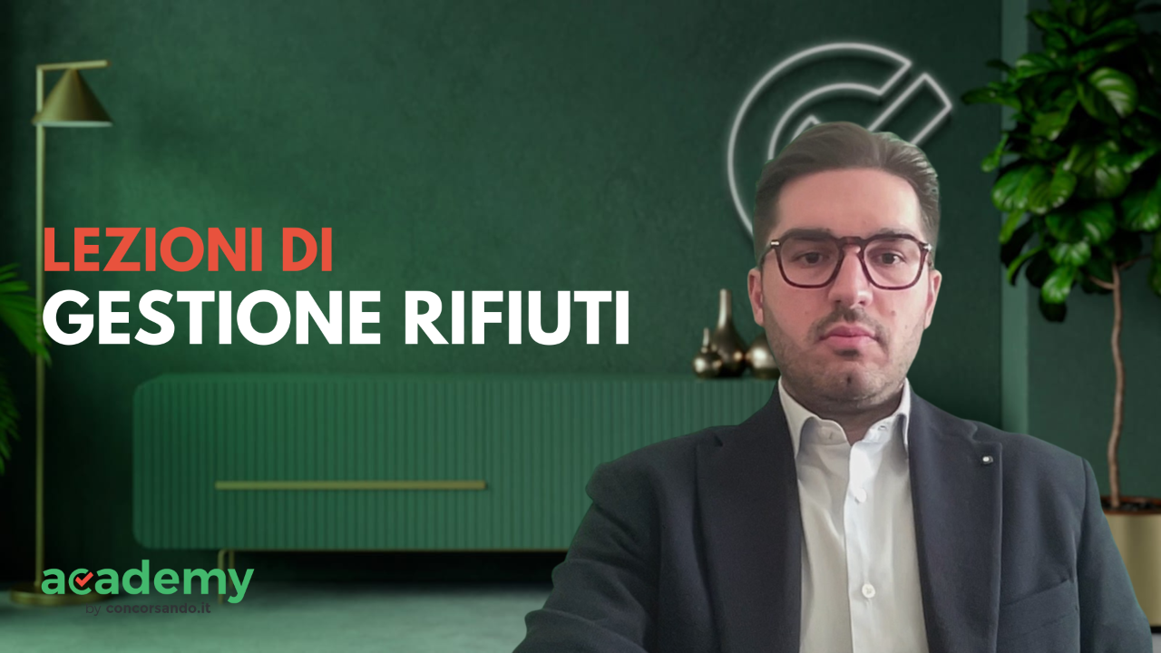 Corso online intensivo Gestione Rifiuti e Normativa Ambientale per Concorsi Pubblici