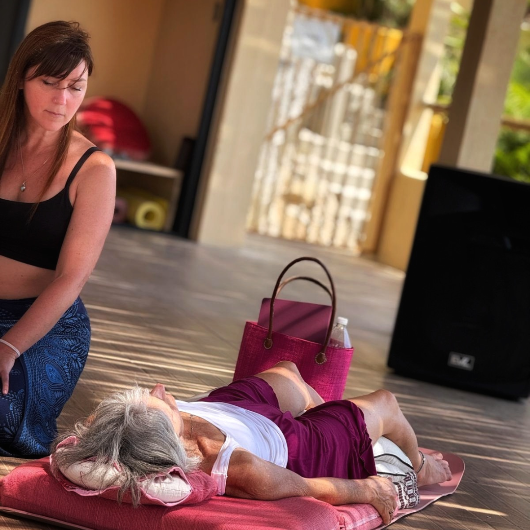 A Vivation session on a mat