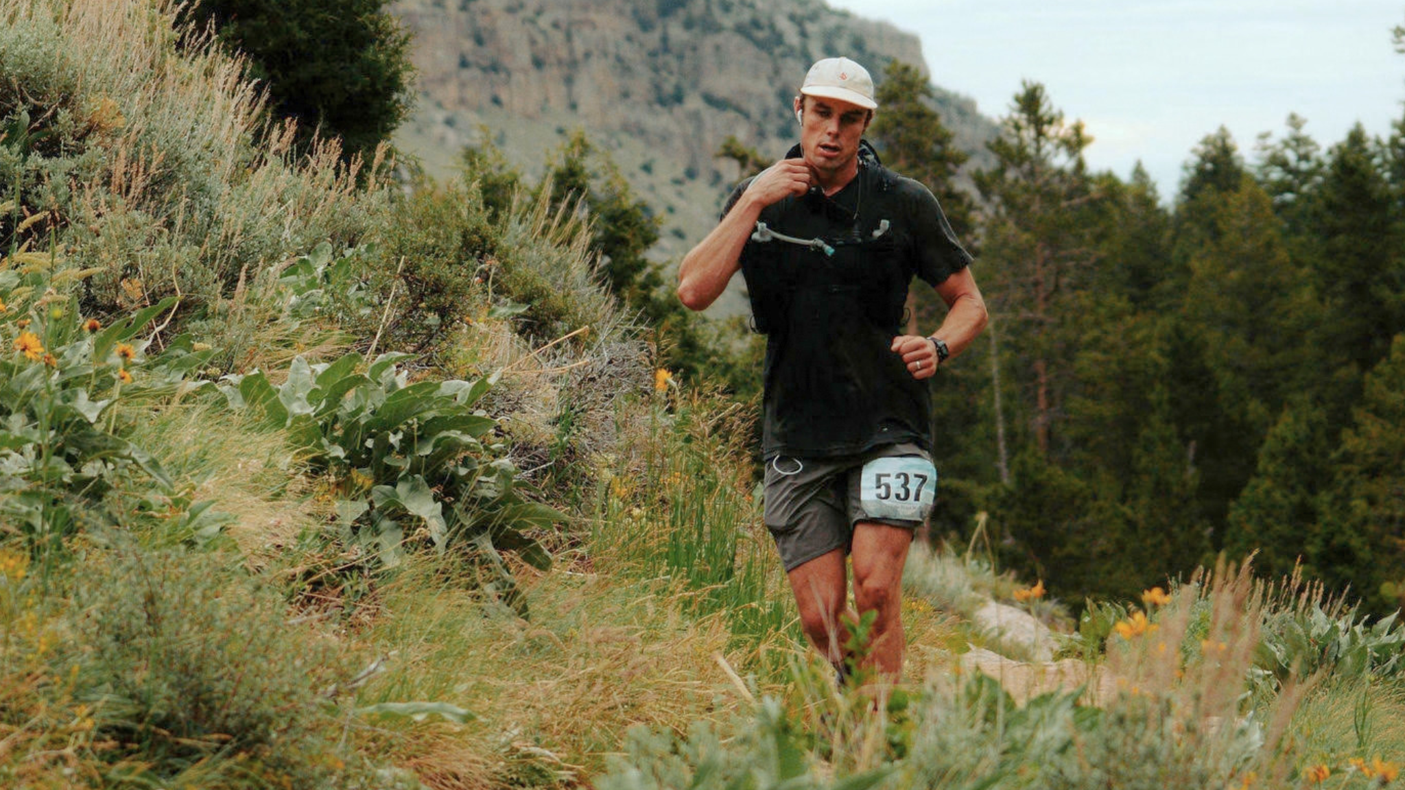 Jake running the Wyoming ultramarathon