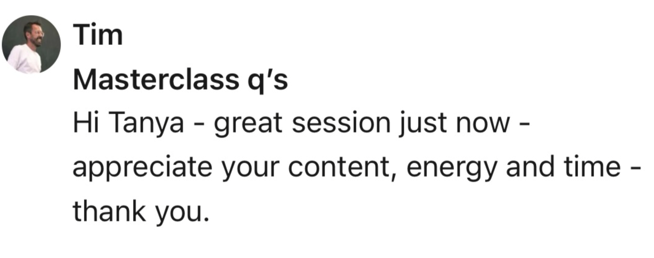 Testimonial from Emma