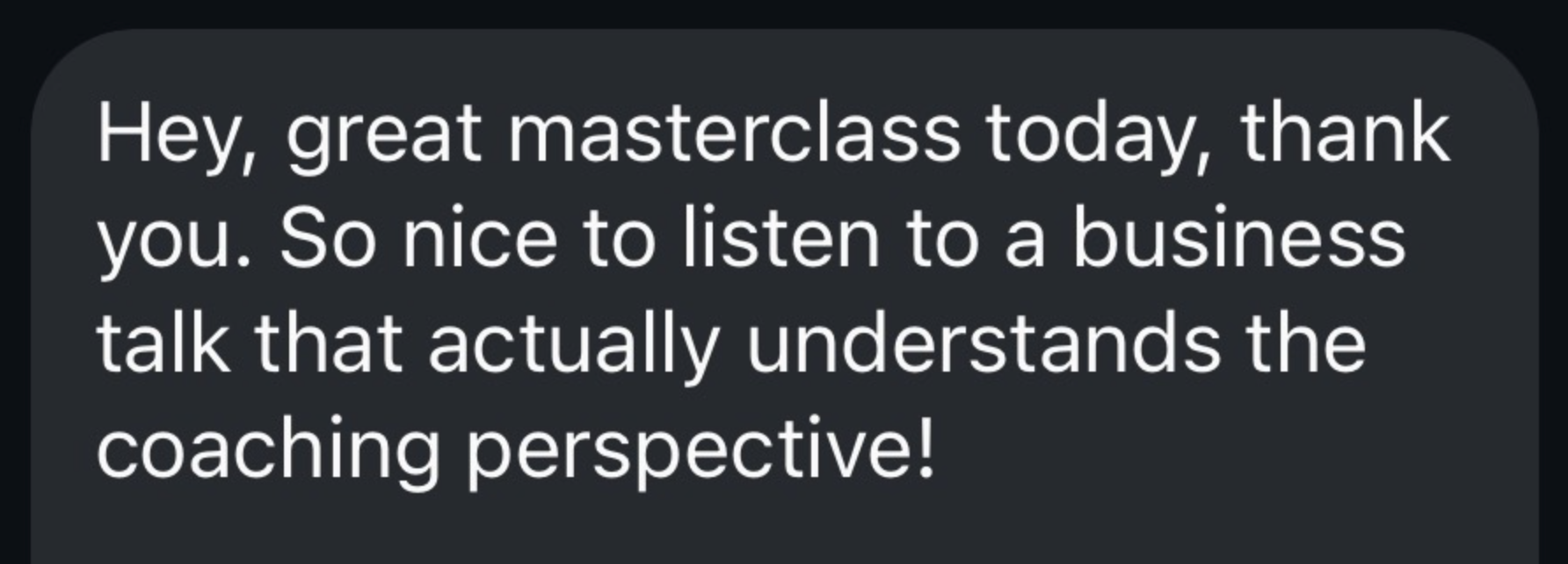 Testimonial from Tim