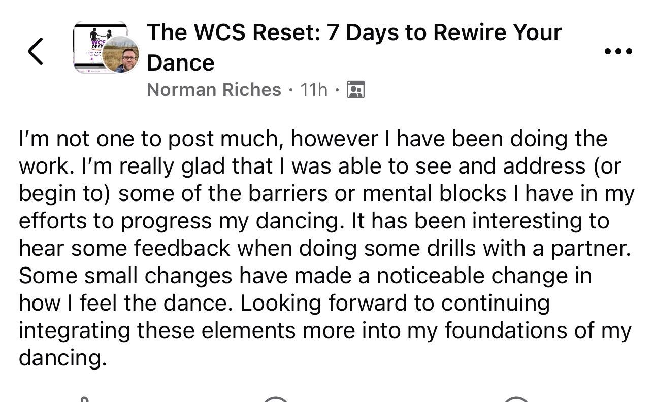 Student testimonial