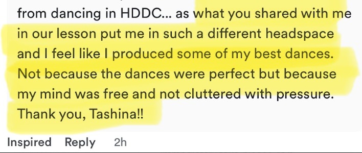 Student testimonial