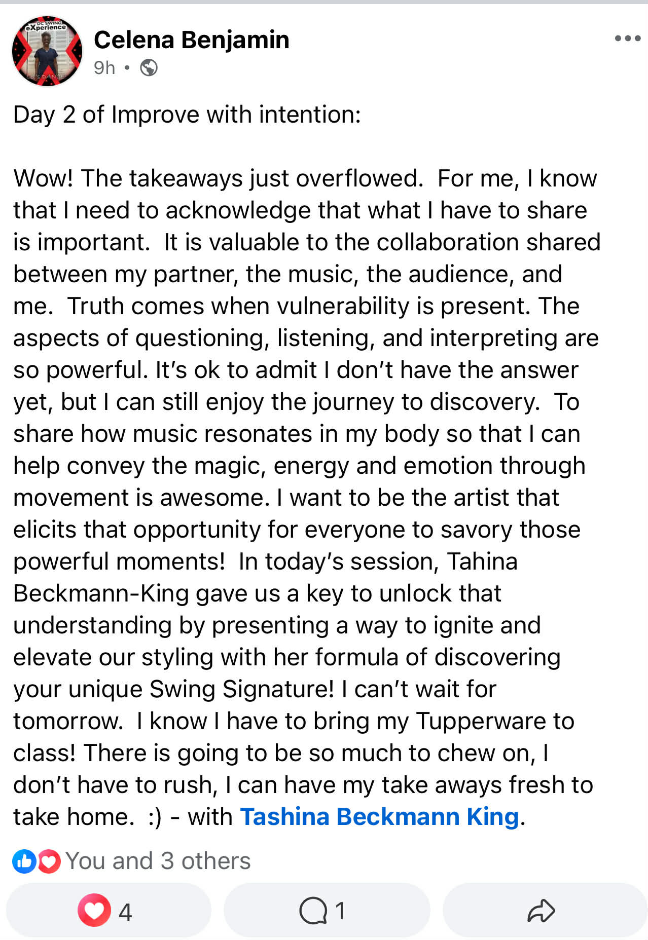 Dancer Feedback 2