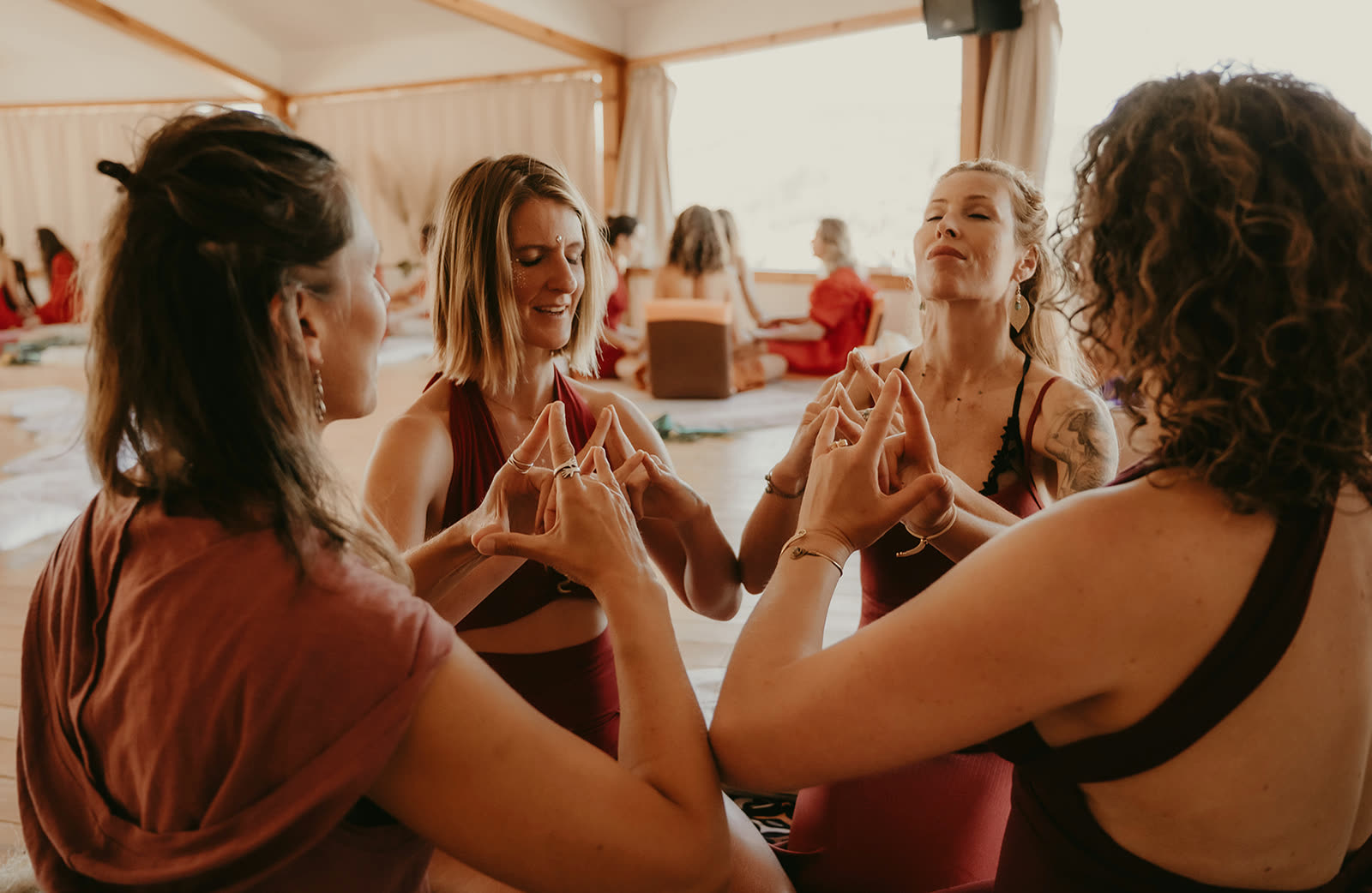 Women in a circle in the Initiatress temple