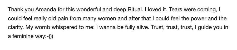 Testimonial from a Temple of Radiance student