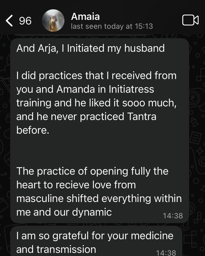Initiatress participant testimonial