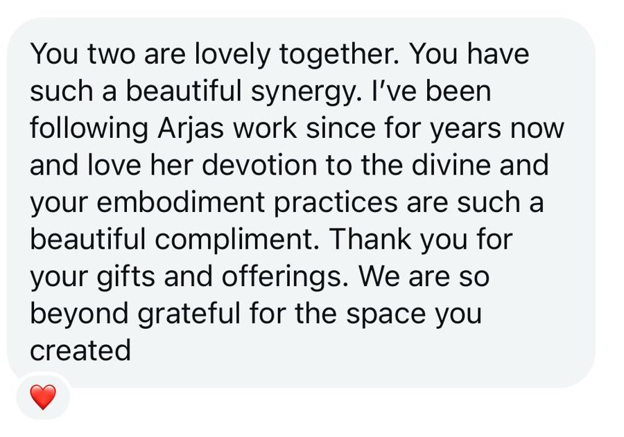 Testimonial from a Temple of Radiance student